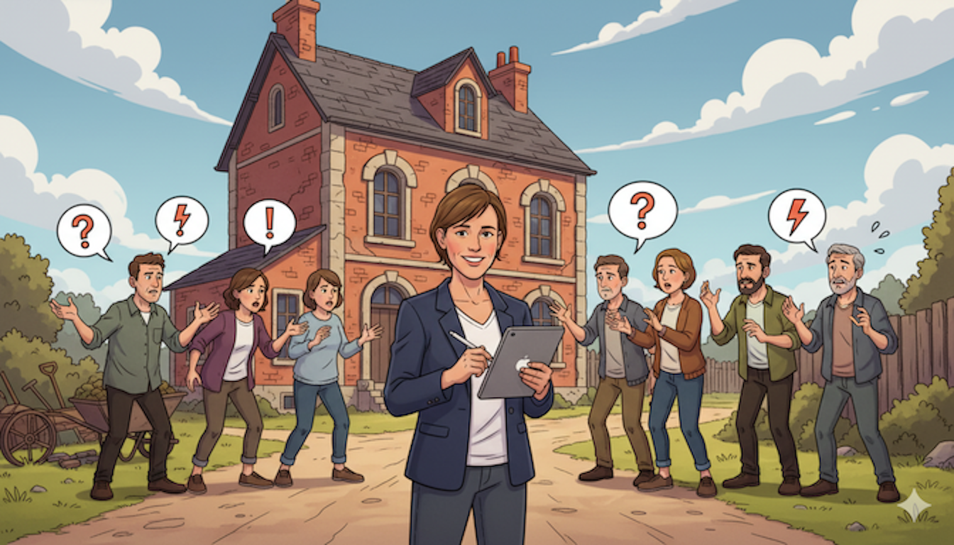 conseillère immobilier et héritiers